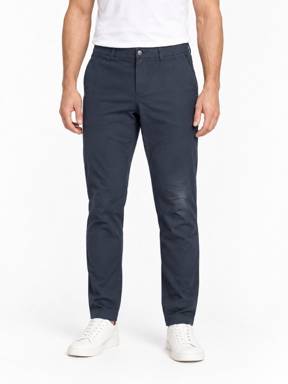 Lululemon Men Navy Blue Slim Fit Stretch Pants 35x27